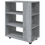 Rolling Cabinet 60X35X75 Cm Engineered Wood