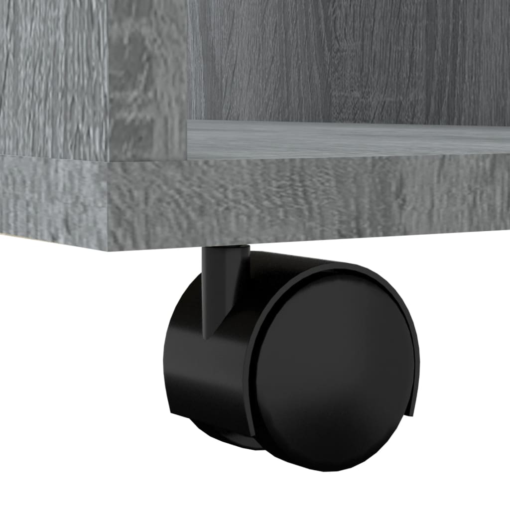 Rolling Cabinet 60X35X75 Cm Engineered Wood