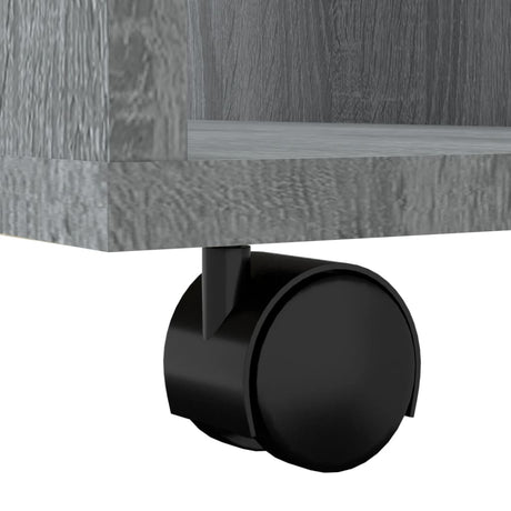 Rolling Cabinet 60X35X75 Cm Engineered Wood