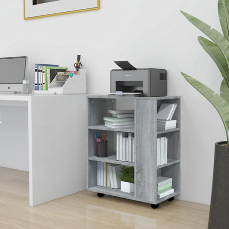 Rolling Cabinet 60X35X75 Cm Engineered Wood