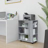 Rolling Cabinet 60X35X75 Cm Engineered Wood