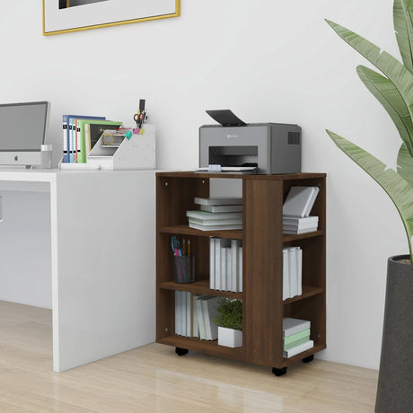 Rolling Cabinet 60X35X75 Cm Engineered Wood