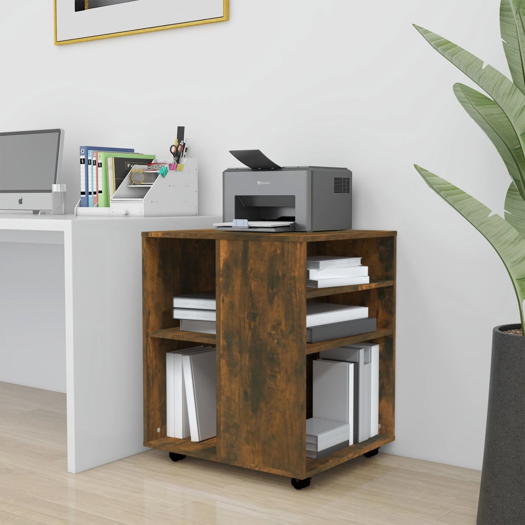 Rolling Cabinet 60X53X72 Cm Engineered Wood