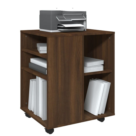 Rolling Cabinet 60X53X72 Cm Engineered Wood