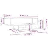 Coffee Table 105X55X32 Cm Engineered Wood