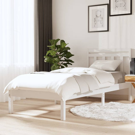 3100589  Bed Frame Without Mattress Solid Wood (810017+814094)