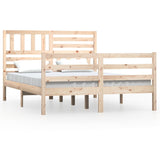 Bed Frame without Mattress Solid Wood 140x190 cm