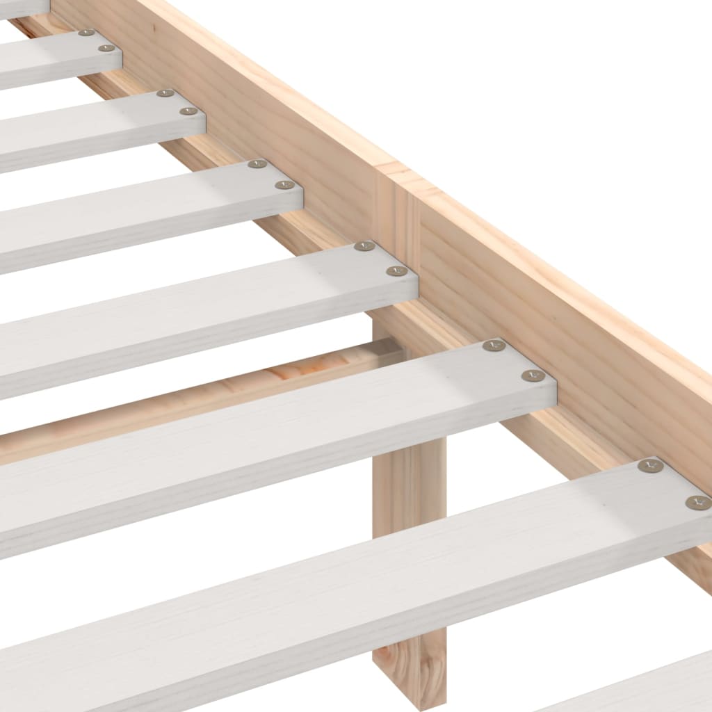Bed Frame without Mattress Solid Wood 140x190 cm