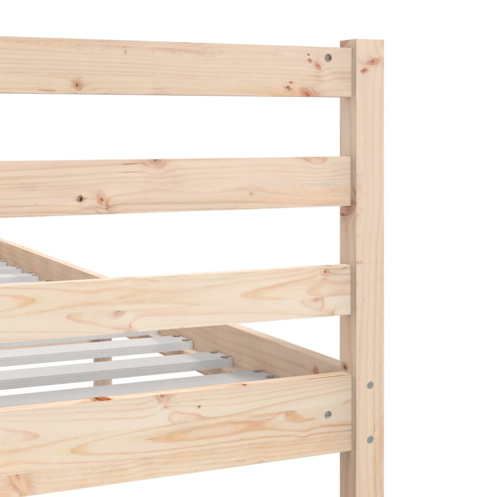 Bed Frame without Mattress Solid Wood 140x190 cm