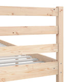 Bed Frame without Mattress Solid Wood 140x190 cm