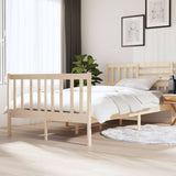 3101174  Bed Frame Without Mattress Solid Wood (810103+814165)