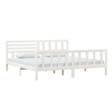 3101174  Bed Frame Without Mattress Solid Wood (810103+814165)