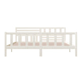 3101174  Bed Frame Without Mattress Solid Wood (810103+814165)