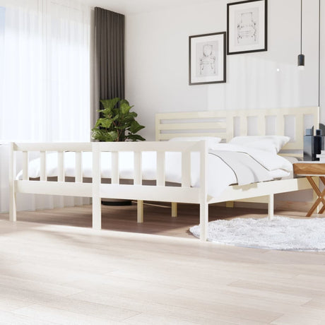 3101174  Bed Frame Without Mattress Solid Wood (810103+814165)