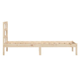 Bed Frame without Mattress Single Solid Wood