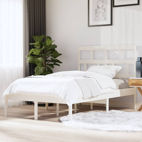 3101242  Bed Frame Without Mattress Solid Wood Pine (810041+814218)