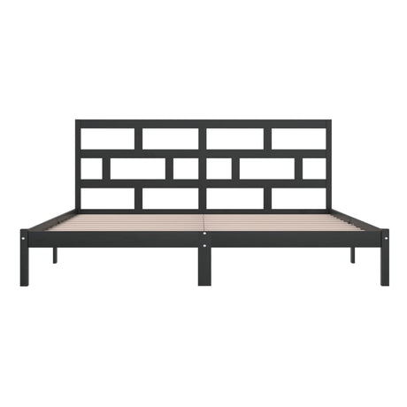 3101242  Bed Frame Without Mattress Solid Wood Pine (810041+814218)