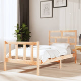 3101369  Bed Frame Without Mattress Solid Wood (810103+814215)