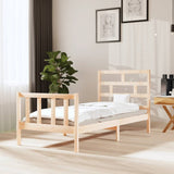 3101369  Bed Frame Without Mattress Solid Wood (810103+814215)