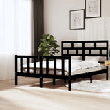 3101369  Bed Frame Without Mattress Solid Wood (810103+814215)