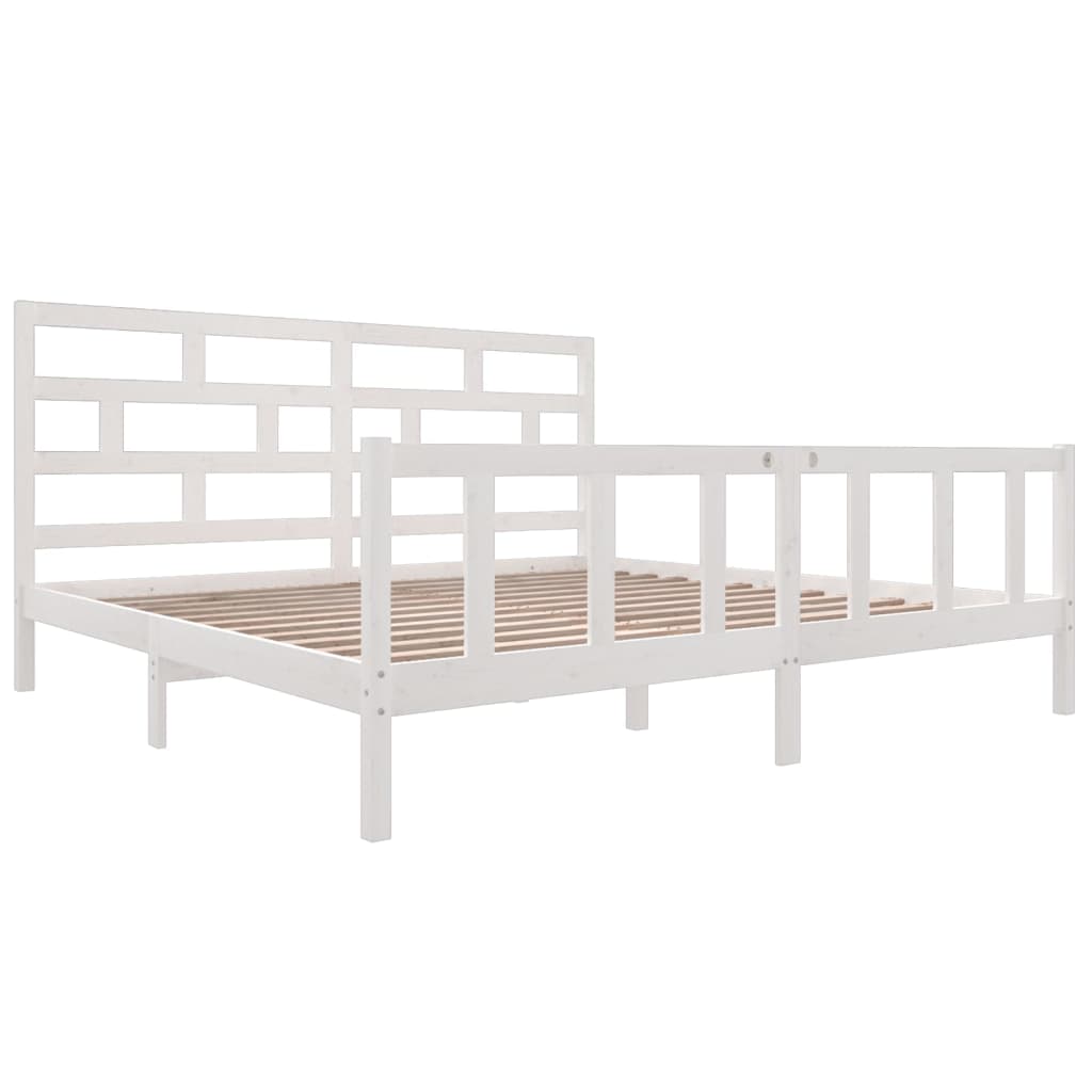 3101369  Bed Frame Without Mattress Solid Wood (810103+814215)