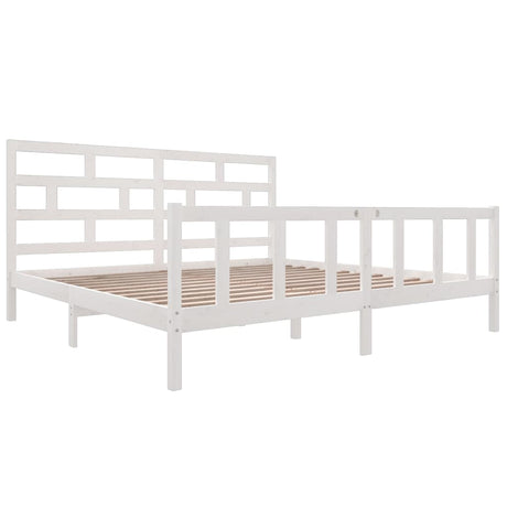 3101369  Bed Frame Without Mattress Solid Wood (810103+814215)
