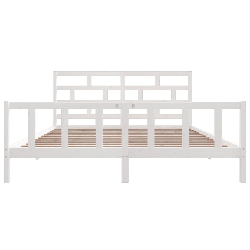 3101369  Bed Frame Without Mattress Solid Wood (810103+814215)