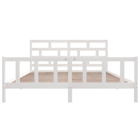 3101369  Bed Frame Without Mattress Solid Wood (810103+814215)