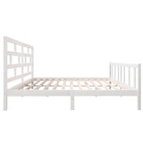 3101369  Bed Frame Without Mattress Solid Wood (810103+814215)