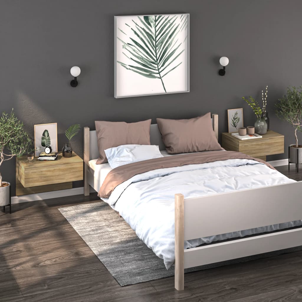 Wall-Mounted Bedside Cabinet