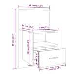 Wall-Mounted Bedside Cabinet