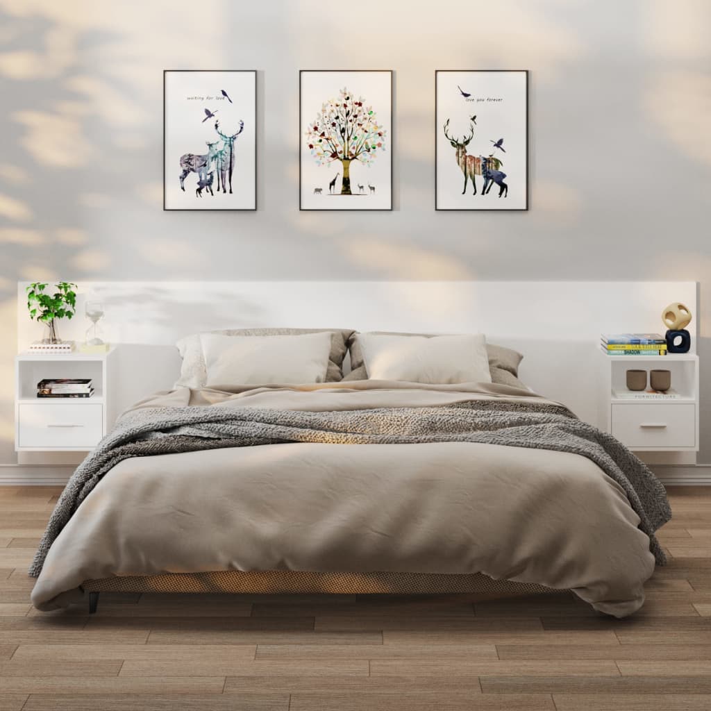 Wall-Mounted Bedside Cabinet