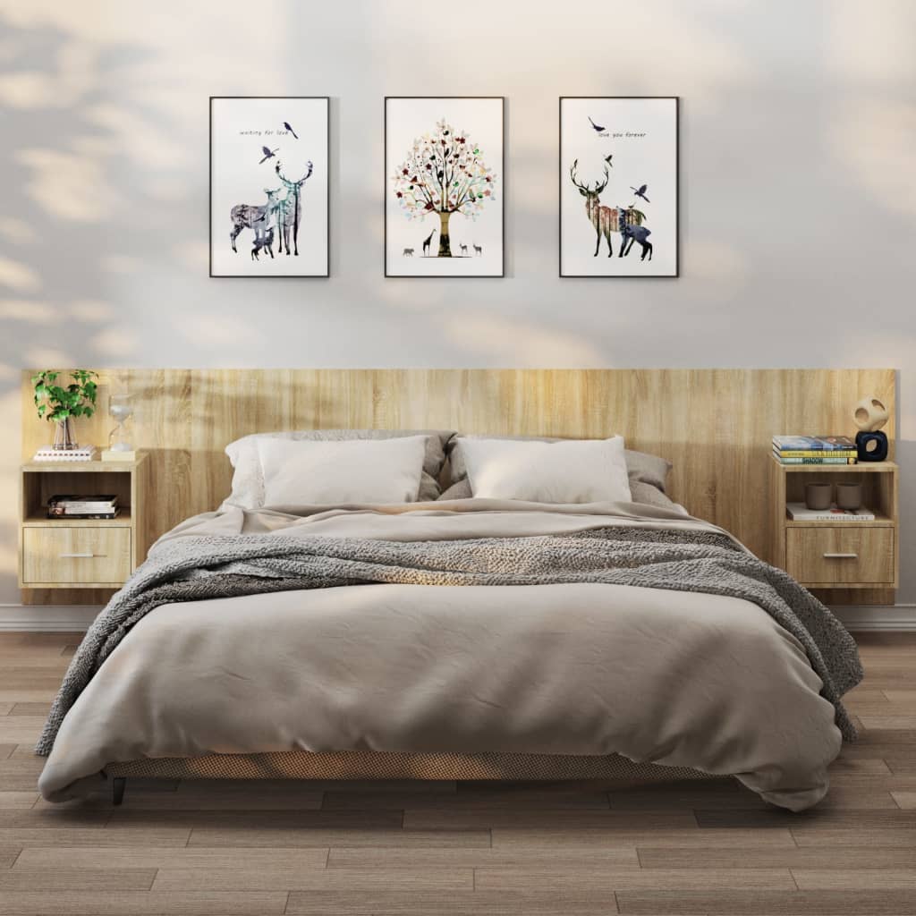 Wall-Mounted Bedside Cabinet