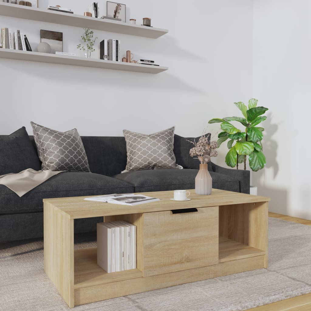 Coffee Table 102X50X36 Cm Engineered Wood