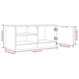 Tv Cabinet 80X35X36.5 Cm Engineered Wood