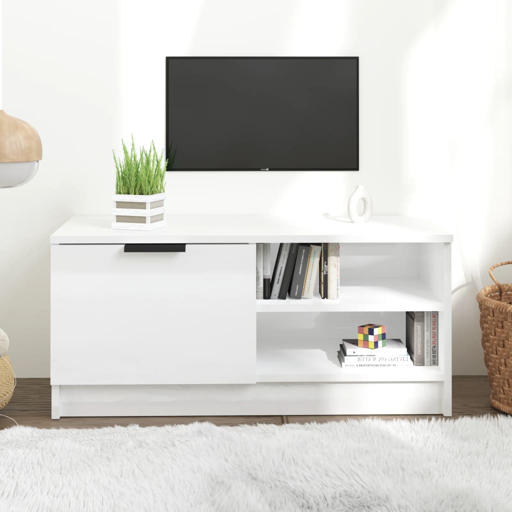 Tv Cabinet 80X35X36.5 Cm Engineered Wood