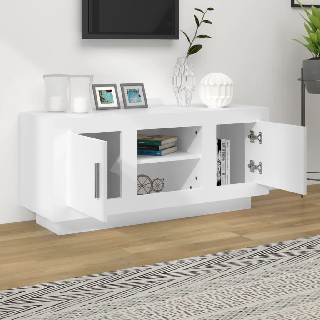 Tv Cabinet 102X35X45 Cm Engineered Wood