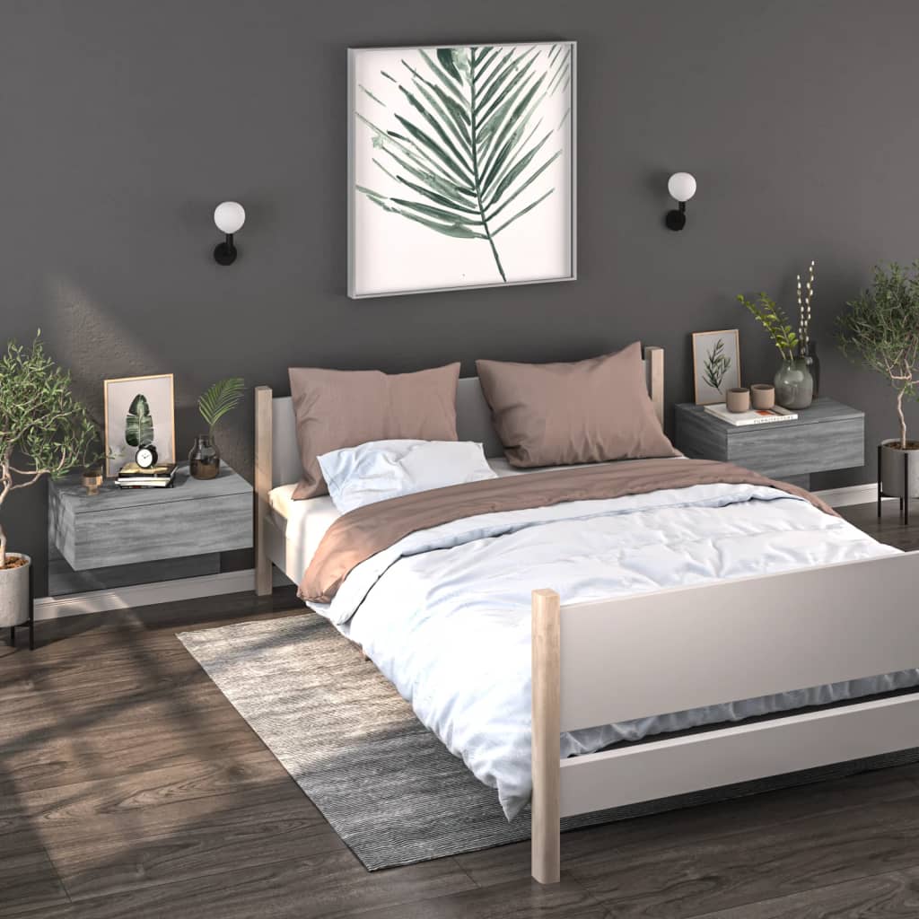 Wall-Mounted Bedside Cabinet
