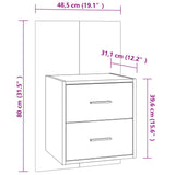Wall-Mounted Bedside Cabinet
