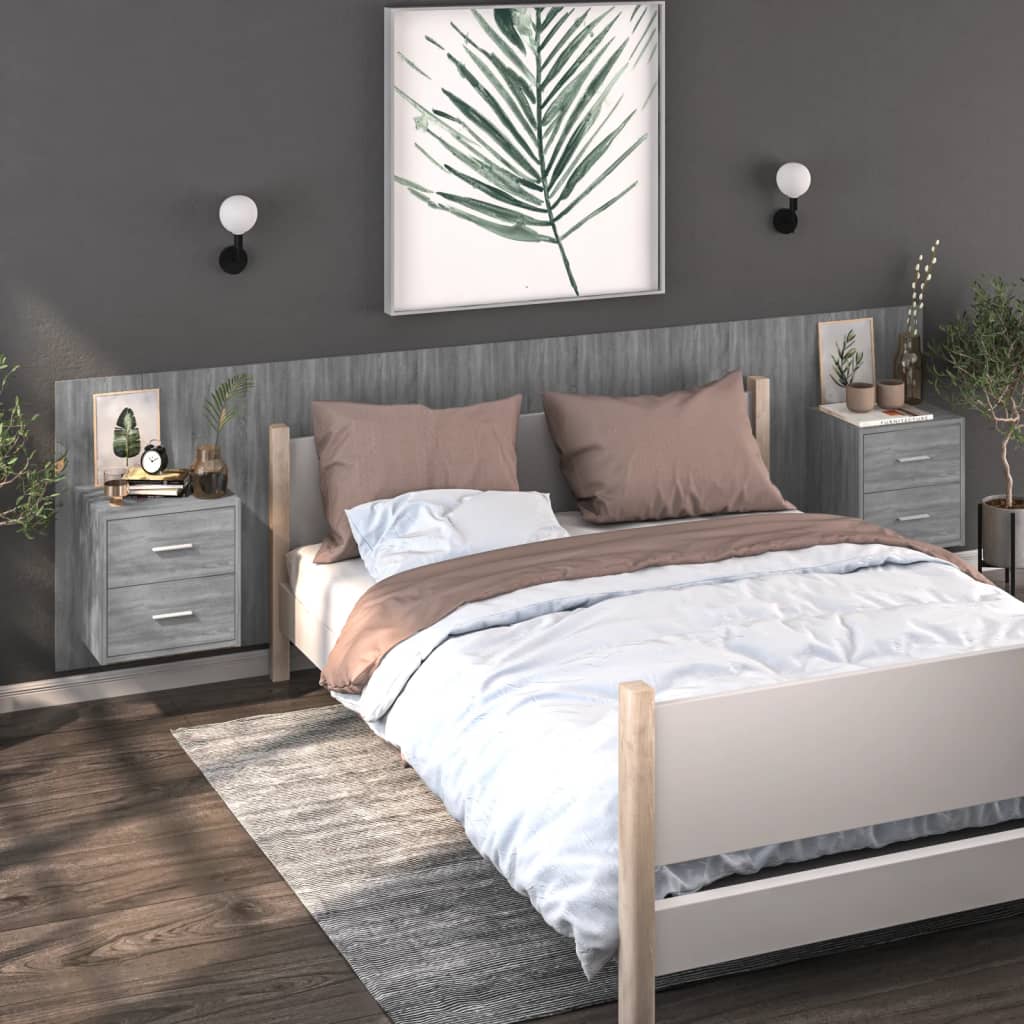 Wall-Mounted Bedside Cabinet