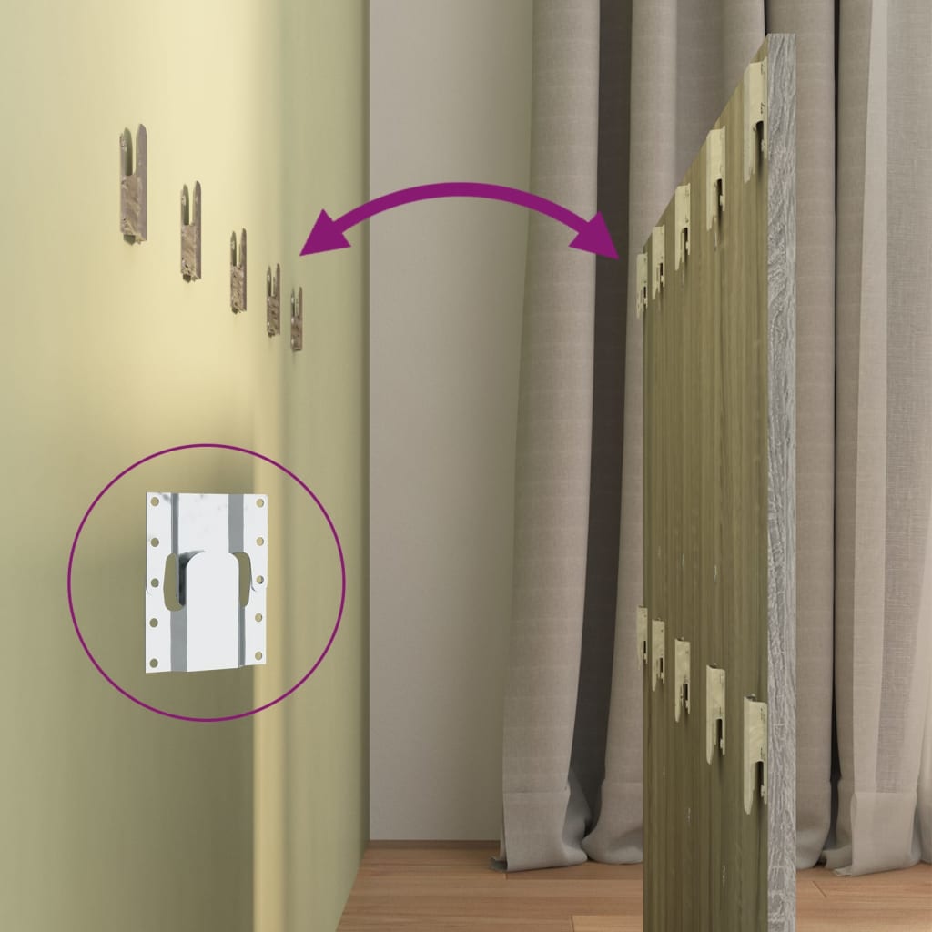 Bed Headboard 120X1.5X80 Cm Engineered Wood