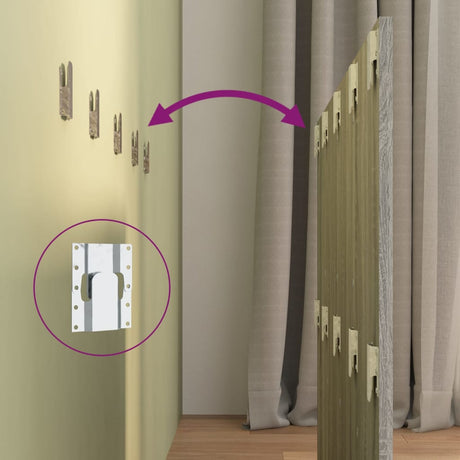 Bed Headboard 120X1.5X80 Cm Engineered Wood