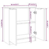 Sideboard 60X30X70 Cm Engineered Wood