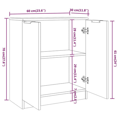 Sideboard 60X30X70 Cm Engineered Wood