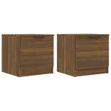 Bedside Cabinets 2 pcs Brown Oak 40x39x40 cm