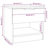Bedside Cabinet Engineered Wood