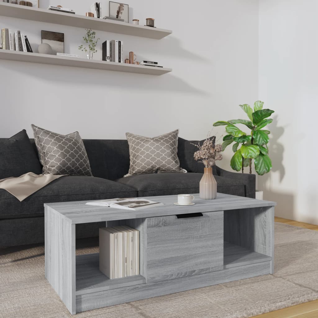 Coffee Table 102X50X36 Cm Engineered Wood