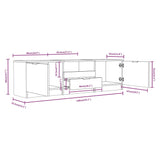 Tv Cabinet 140X35X40 Cm Engineered Wood