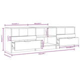 Tv Cabinet 150X33.5X45 Cm Engineered Wood