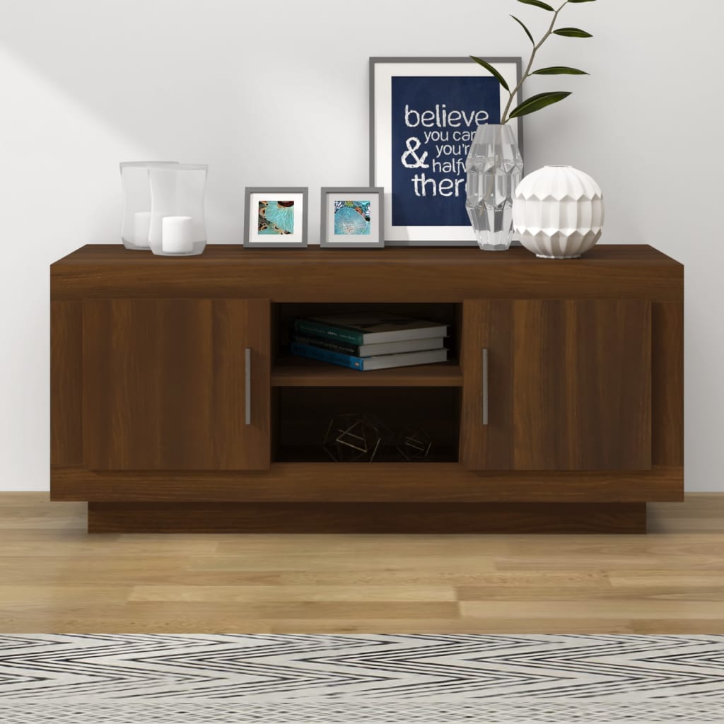 Tv Cabinet 102X35X45 Cm Engineered Wood